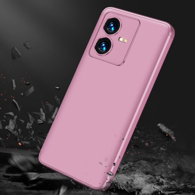 For vivo Y22 / Y22s GKK Three Stage Splicing Full Coverage PC Phone Case(Rose Gold) - vivo Cases by GKK | Online Shopping South Africa | PMC Jewellery | Buy Now Pay Later Mobicred