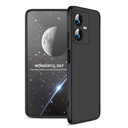 For vivo Y22 / Y22s GKK Three Stage Splicing Full Coverage PC Phone Case(Black) - vivo Cases by GKK | Online Shopping South Africa | PMC Jewellery | Buy Now Pay Later Mobicred