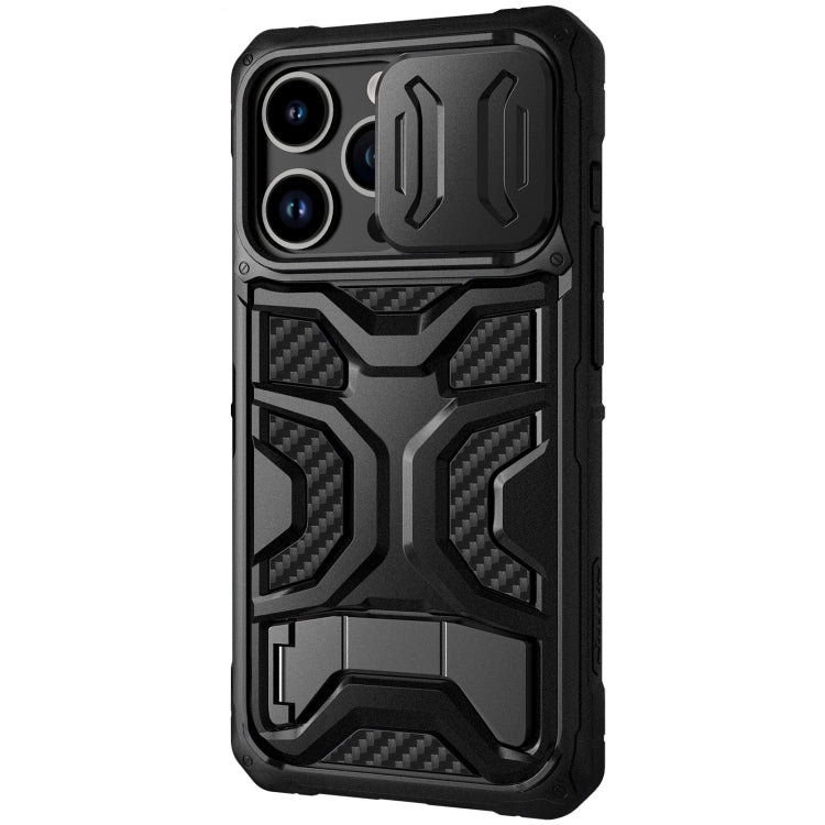 For iPhone 14 Pro NILLKIN Sliding Camera Cover Design TPU + PC Magnetic Phone Case(Black) - iPhone 14 Pro Cases by NILLKIN | Online Shopping South Africa | PMC TechLife | Buy Now Pay Later Mobicred