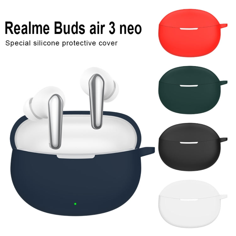 For Realme Buds Air 3 NEO Silicone Wireless Earphone Protective Case(Black) - Other Earphone Case by PMC TechLife | Online Shopping South Africa | PMC TechLife