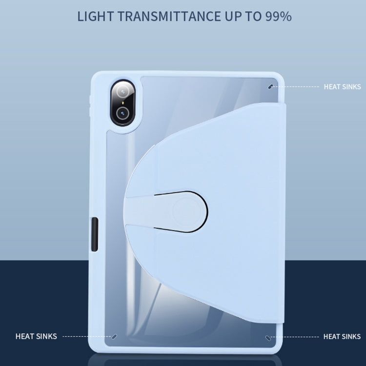 For Honor Pad 8 12 inch 2022 Acrylic 360 Degree Rotation Holder Tablet Leather Case(White Ice) - Honor by PMC TechLife | Online Shopping South Africa | PMC TechLife