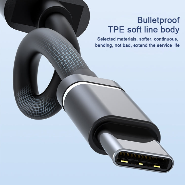 USB-C / Type-C to 3.5mm + 2USB + Type-C HUB Docking Station(Grey) - USB HUB by PMC TechLife | Online Shopping South Africa | PMC TechLife | Buy Now Pay Later Mobicred