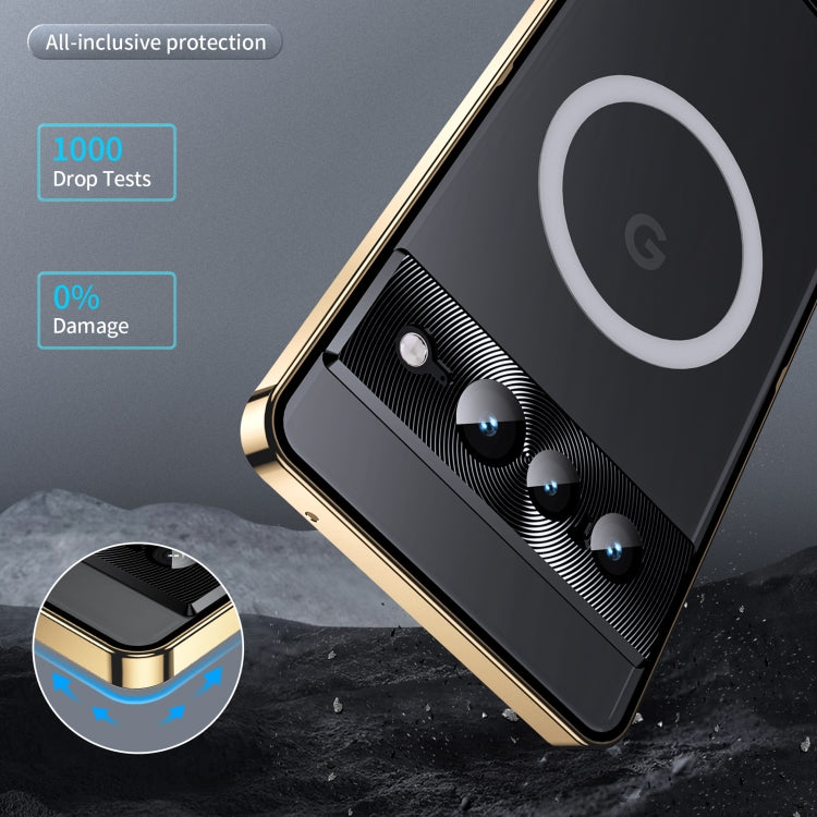 For Google Pixel 7 Pro MagSafe Magnetic Frosted Metal Phone Case(Gold) - free shipping - PMC Jewellery - Order now!