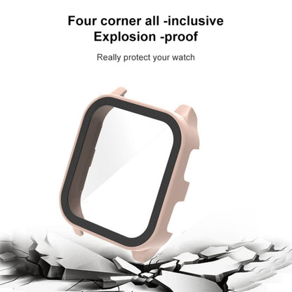 Compatible with Garmin Venu Sq2 PC + 9H Tempered Glass Integrated Protective Watch Case(Ink Blue) - free shipping - PMC Jewellery - Order now!