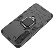 For Samsung Galaxy S23 5G Magnetic Ring Holder PC + TPU Phone Case(Black)
