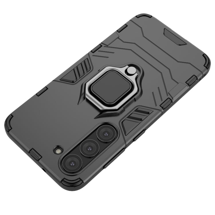 For Samsung Galaxy S23 5G Magnetic Ring Holder PC + TPU Phone Case(Black)