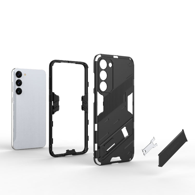 For Samsung Galaxy S23+ 5G Punk Armor 2 in 1 PC + TPU Shockproof Phone Case with Invisible Holder(Grey) - free shipping - PMC TechLife - Order now!