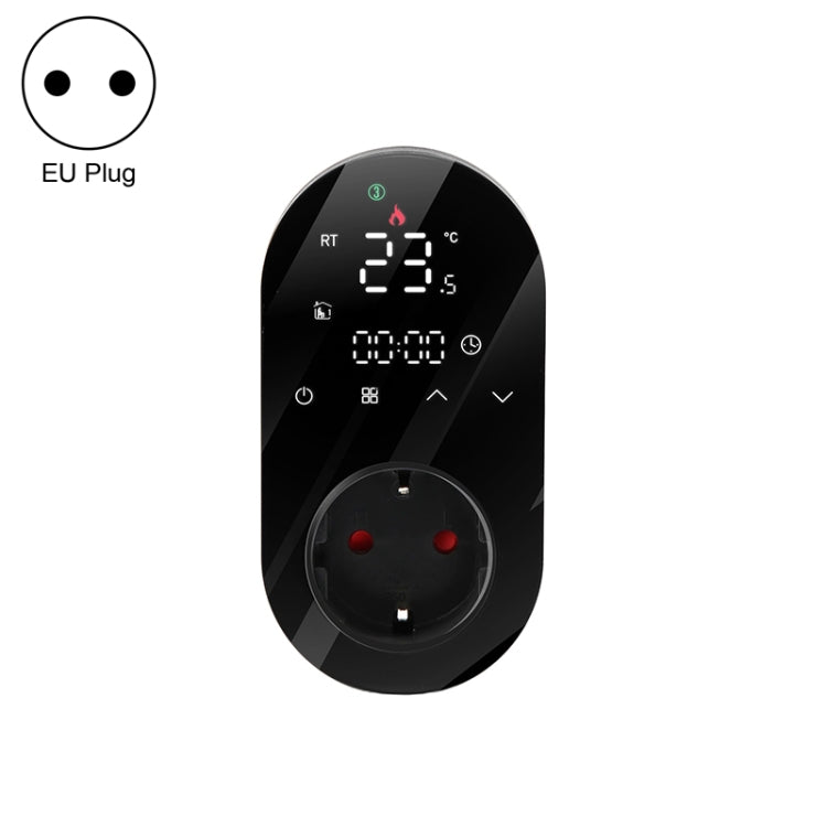 BHT12-EW Plug-in LED Thermostat With WiFi, EU Plug(Black) - Thermostat & Thermometer by PMC TechLife | Online Shopping South Africa | PMC TechLife | Buy Now Pay Later Mobicred