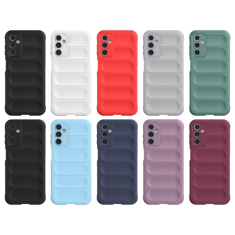 For Samsung Galaxy A14 5G Magic Shield TPU + Flannel Phone Case(Red)