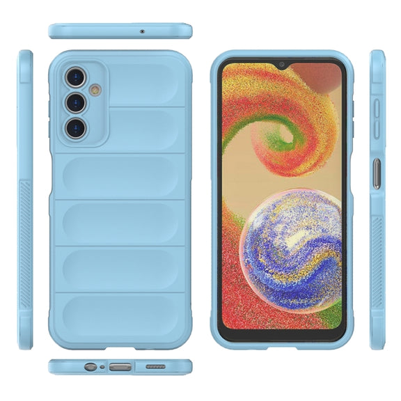 For Samsung Galaxy A14 5G Magic Shield TPU + Flannel Phone Case(Wine Red)