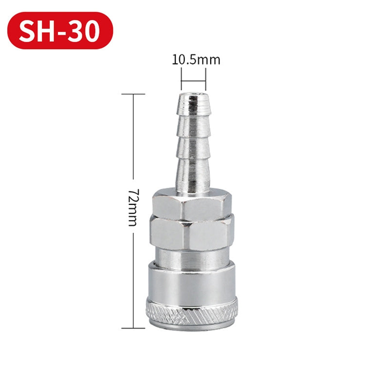 LAIZE SH-30 10pcs C-type Self-lock Air Tube Pneumatic Quick Fitting Connector - Interface Series by LAIZE | Online Shopping South Africa | PMC TechLife