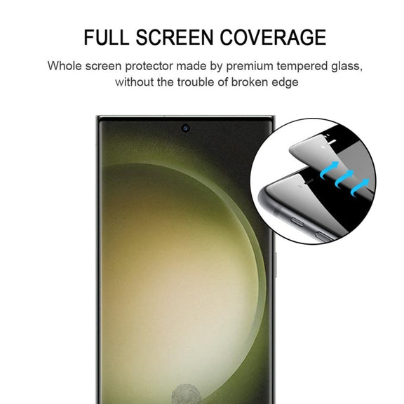 For Samsung Galaxy S23 Ultra 5G 25pcs 3D Curved Edge Full Screen Edge Glue Tempered Glass Film