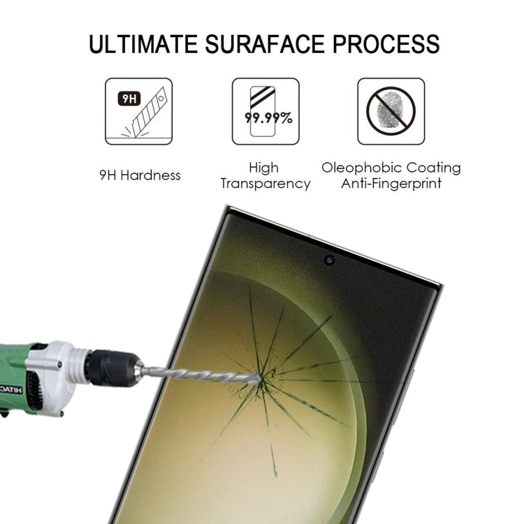 For Samsung Galaxy S23 Ultra 5G 25pcs 3D Curved Edge Full Screen Edge Glue Tempered Glass Film