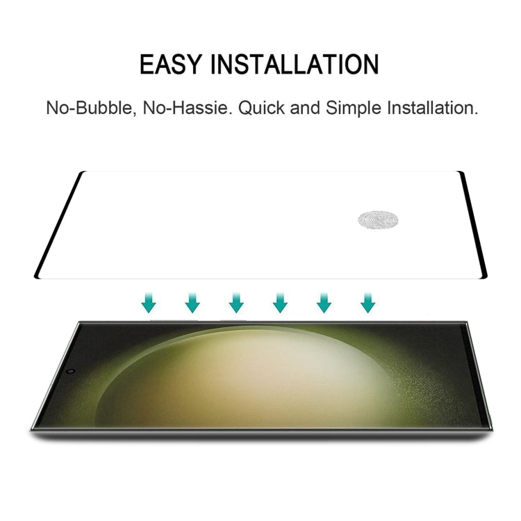 For Samsung Galaxy S23 Ultra 5G 25pcs 3D Curved Edge Full Screen Edge Glue Tempered Glass Film