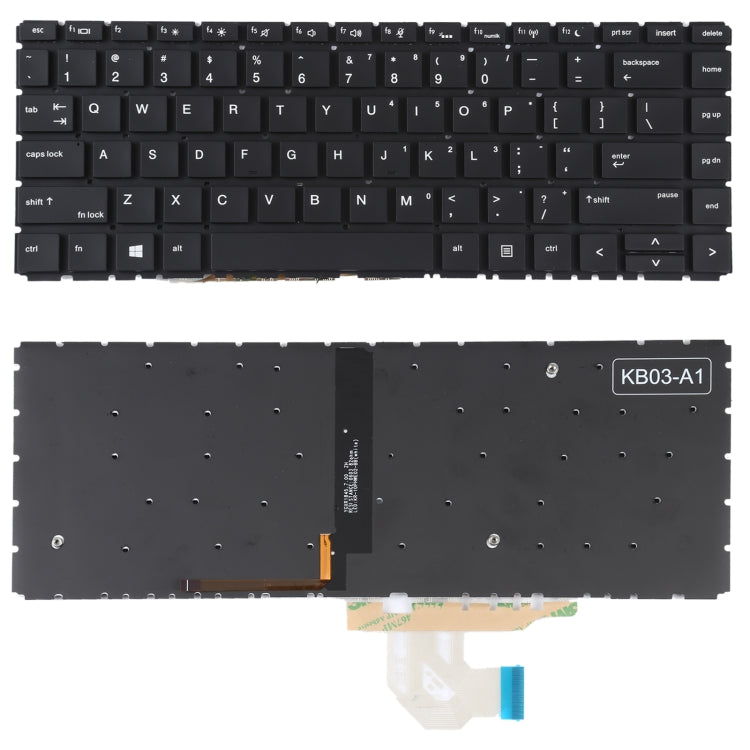 For HP Probook 440 G6 445 G6 440 G7 445 G7 US Version Keyboard with Backlight - Replacement Keyboards by PMC TechLife | Online Shopping South Africa | PMC TechLife