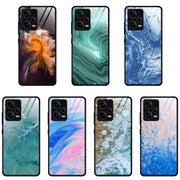 For Xiaomi Redmi Note 12 Pro 5G China Marble Pattern Glass Phone Case(Water Waves)