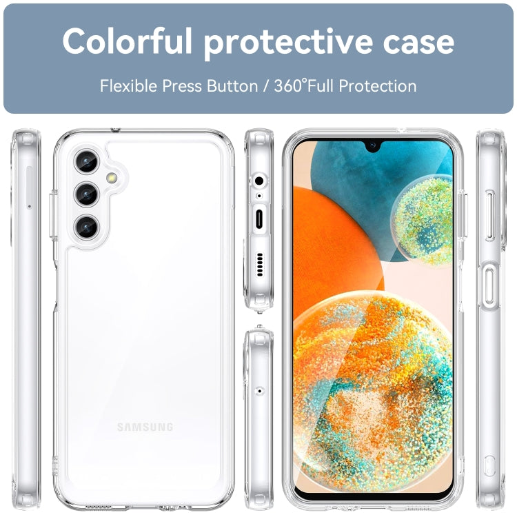 For Samsung Galaxy A14 5G Colorful Series Acrylic + TPU Phone Case(Transparent) - free shipping - PMC TechLife - Order now!