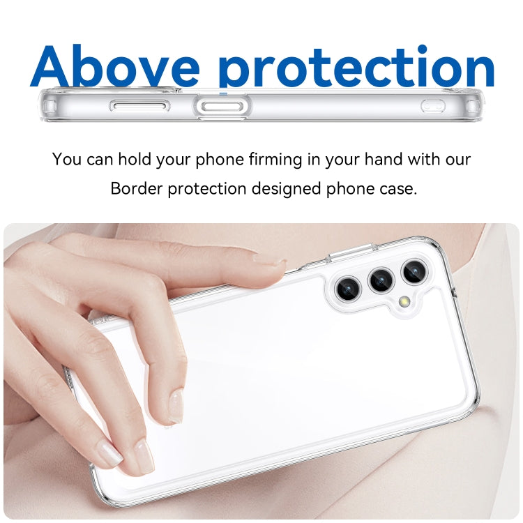 For Samsung Galaxy A14 5G Colorful Series Acrylic + TPU Phone Case(Transparent) - free shipping - PMC TechLife - Order now!