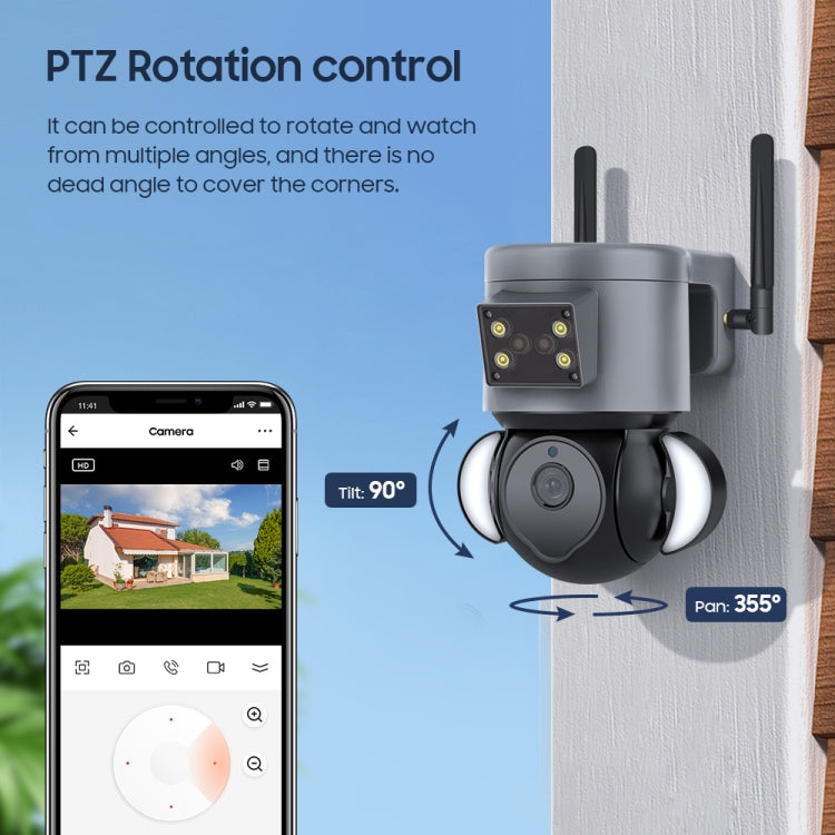 ST-429-4M-TY-4G 4MP 4G Smart Security Floodlight Camera Support Two-way Audio / Night Vision, EU 4G Frequency - free shipping - PMC TechLife - Order now!