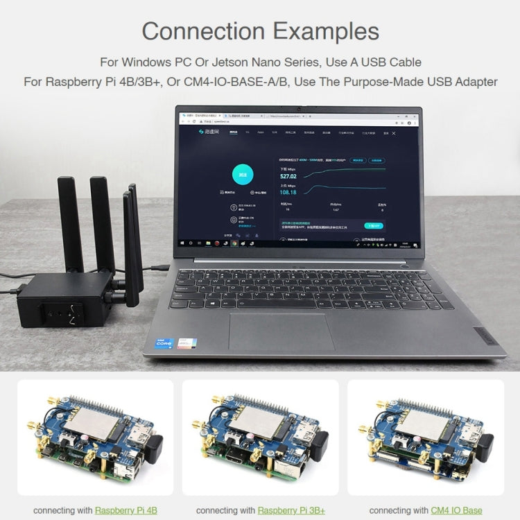 Waveshare SIM8262E-M2/SIM8202G-M2 5G HAT Multi-band For Raspberry Pi