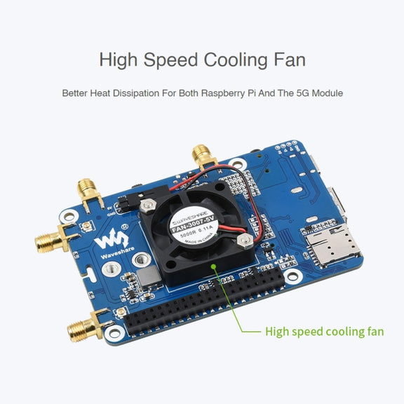 Waveshare SIM8262E-M2/SIM8202G-M2 5G HAT Multi-band For Raspberry Pi