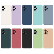 For Xiaomi Redmi Note 12 Pro+ China Imitation Liquid Silicone Straight Edge Phone Case(Dark Green)