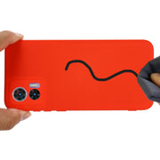 For Motorola Edge 30 Lite 5G / 30 Neo 5G Pure Color Liquid Silicone Shockproof Phone Case(Red)