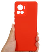 For Motorola Edge 30 Ultra / Moto X30 Pro Pure Color Liquid Silicone Shockproof Phone Case(Red)