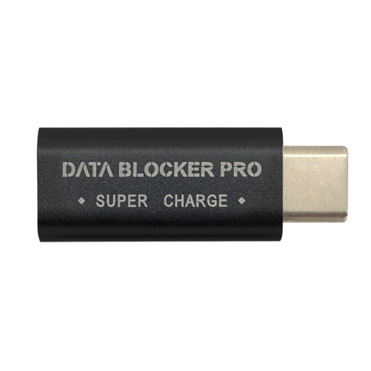 GE07 USB-C / Type-C Data Blocker Fast Charging Connector(Black) - Converter & Adapter by PMC TechLife | Online Shopping South Africa | PMC TechLife