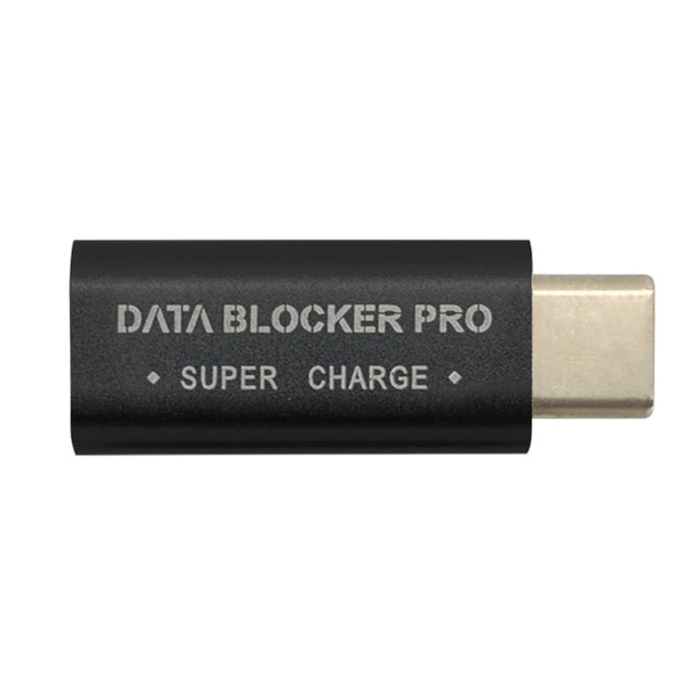 GE07 USB-C / Type-C Data Blocker Fast Charging Connector(Black)