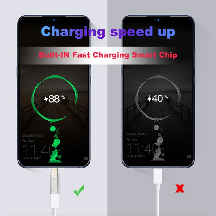 GE07 USB-C / Type-C Data Blocker Fast Charging Connector(Black)