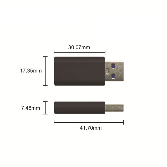 GE06 USB Data Blocker Fast Charging Connector(Red)