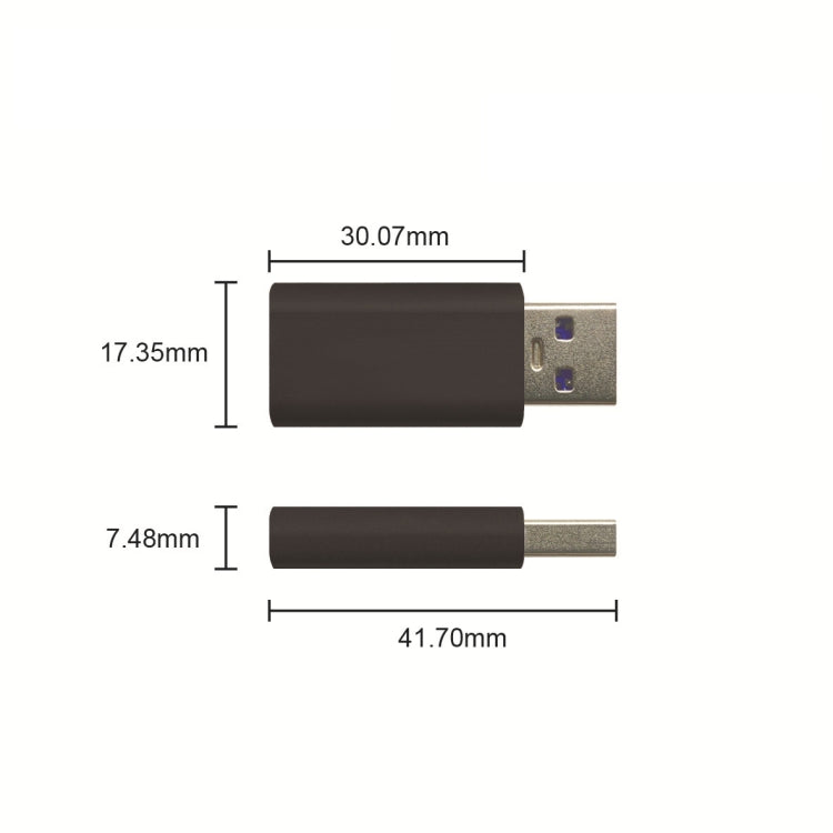 GE06 USB Data Blocker Fast Charging Connector(Red)