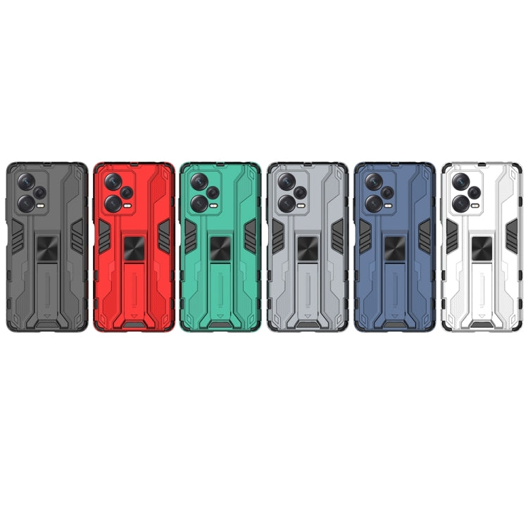 For Xiaomi Redmi Note 12 Pro+ China Supersonic PC + TPU Shock-proof Protective Case with Holder(Black) - free shipping - PMC TechLife - Order now!