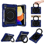 For Xiaomi Pad 5 Pro 12.4 Armor Contrast Color Silicone + PC Tablet Case(Navy Blue)