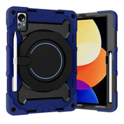 For Xiaomi Pad 5 Pro 12.4 Armor Contrast Color Silicone + PC Tablet Case(Navy Blue)
