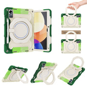For Xiaomi Pad 5 Pro 12.4 Armor Contrast Color Silicone + PC Tablet Case(Colorful Green)