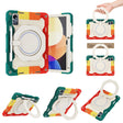 For Xiaomi Pad 5 Pro 12.4 Armor Contrast Color Silicone + PC Tablet Case(Colorful Red) - free shipping - PMC TechLife - Order now!