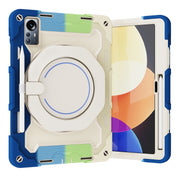 For Xiaomi Pad 5 Pro 12.4 Armor Contrast Color Silicone + PC Tablet Case(Colorful Blue)