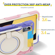 For Xiaomi Pad 5 Pro 12.4 Armor Contrast Color Silicone + PC Tablet Case(Colorful Green)