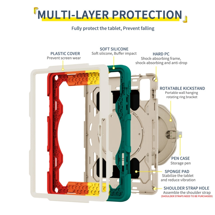 For Xiaomi Pad 5 Pro 12.4 Armor Contrast Color Silicone + PC Tablet Case(Navy Blue) - Mi Pad 5 Pro 12.4 Case by PMC TechLife | Online Shopping South Africa | PMC TechLife