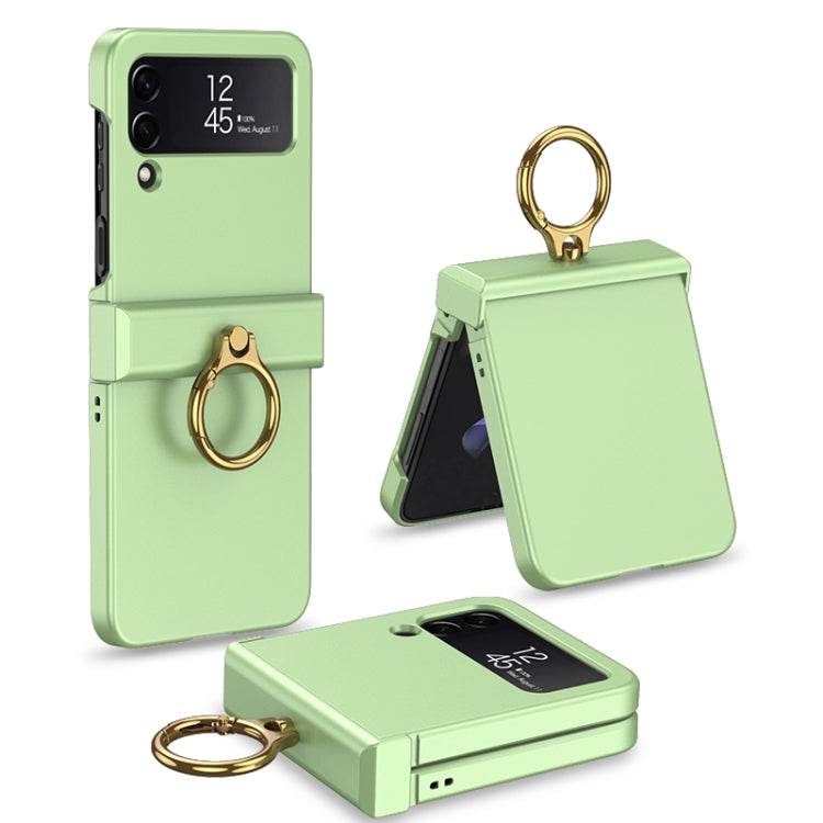 For Samsung Galaxy Z Flip4 GKK Ultrathin Hinge Full Coverage Phone Case with Ring Holder(Green) - free shipping - PMC TechLife - Order now!