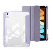 For iPad 2025 / 2022 Acrylic 3-folding Leather Tablet Case(Purple)