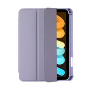 For iPad 2025 / 2022 Acrylic 3-folding Leather Tablet Case(Purple)