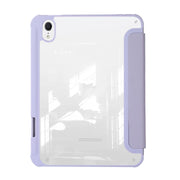 For iPad 2025 / 2022 Acrylic 3-folding Leather Tablet Case(Purple)