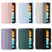 For iPad 2025 / 2022 Acrylic 3-folding Leather Tablet Case(Purple)