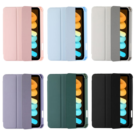 For iPad 2025 / 2022 Acrylic 3-folding Leather Tablet Case(Purple)