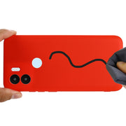 For Xiaomi Redmi A1+ / A2+ / Poco C50 Solid Color Liquid Silicone Shockproof Full Coverage Phone Case(Red)