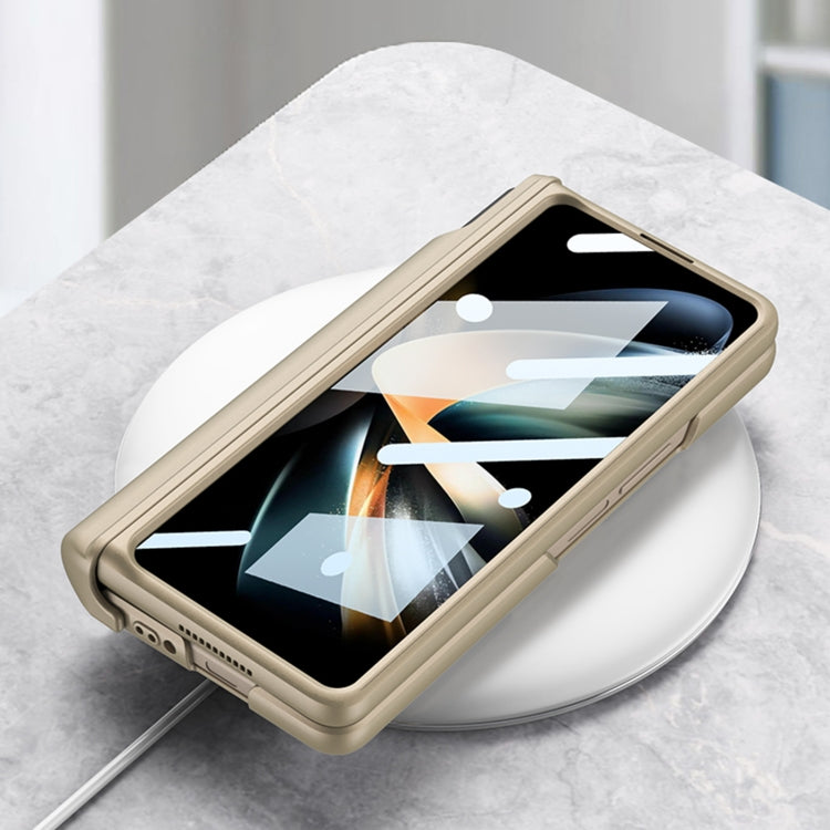 For Samsung Galaxy Z Fold4 GKK Magnetic Fold Hinge Shockproof Phone Case with Wrist Strap(Navy Blue) - Galaxy Z Fold4 5G Cases by GKK | Online Shopping South Africa | PMC TechLife | Buy Now Pay Later Mobicred