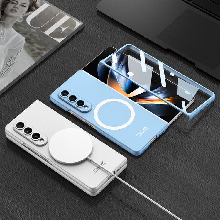 For Samsung Galaxy Z Fold4 GKK MagSafe Ultrathin Integrated Shockproof Protective Phone Case(Silver)